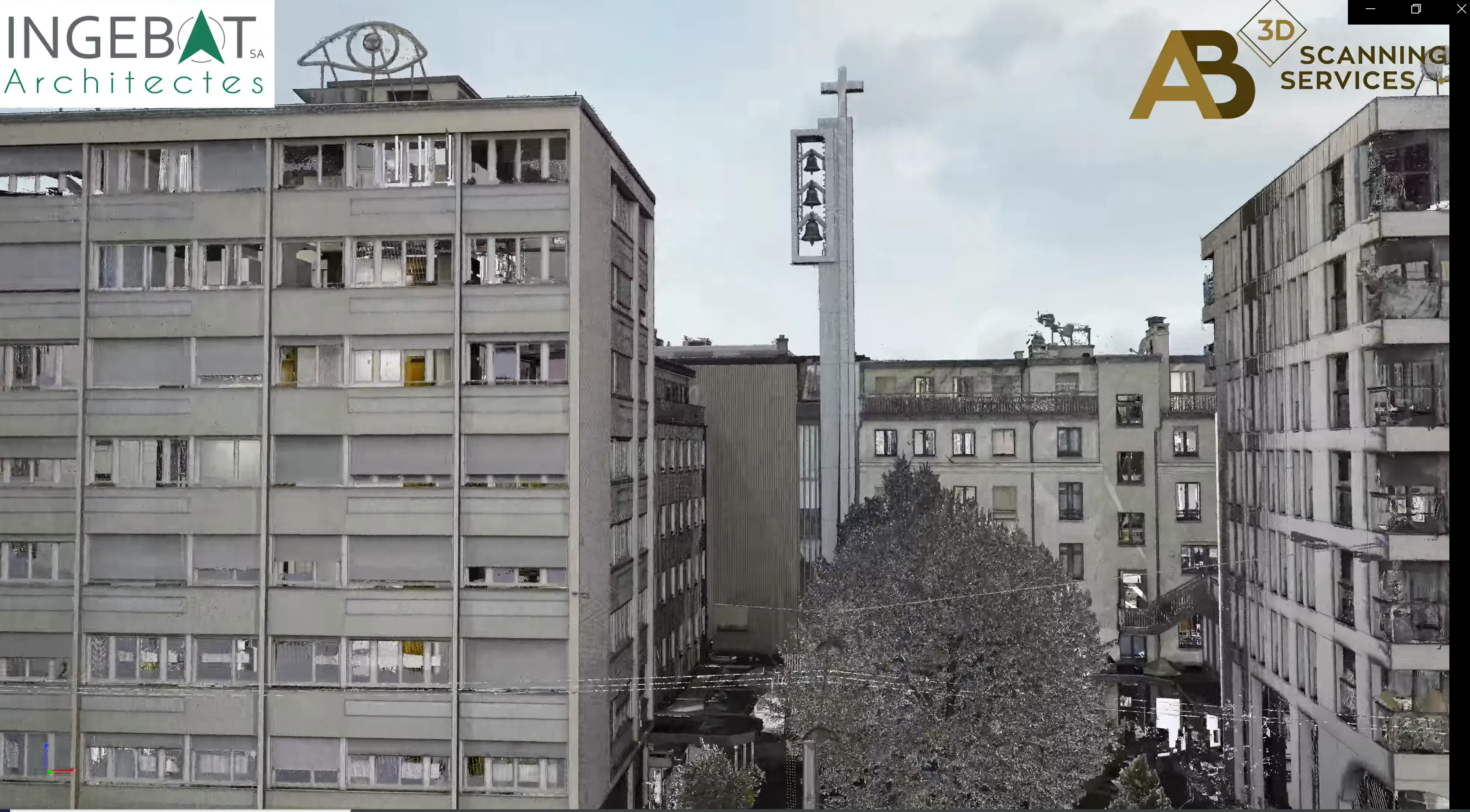 Modèle 3D du quartier de Plainpalais à Genève
